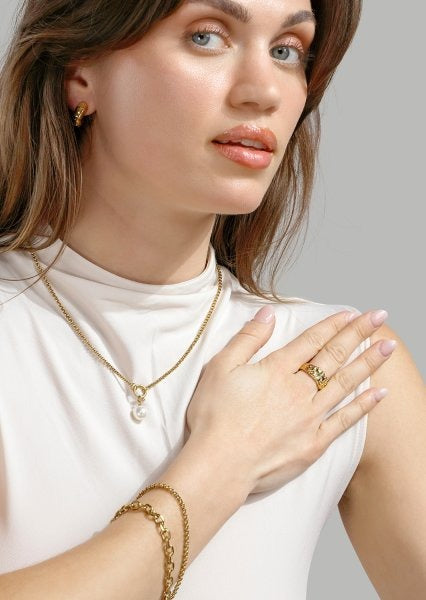 Anel Royale Banhado a Ouro 18k Feminino