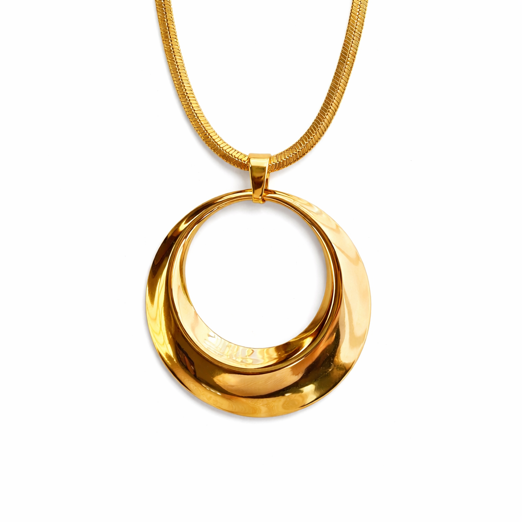 Colar Linear Gold Minimal Banhado a Ouro 18K