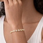 Bracelete Luna Redondo Banhado a Ouro 18K