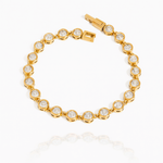 Bracelete Luna Redondo Banhado a Ouro 18K