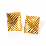 Brincos Orbit Stars Banhado a ouro 18k
