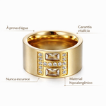 Anel Orbit Banhado a Ouro 18k Premium