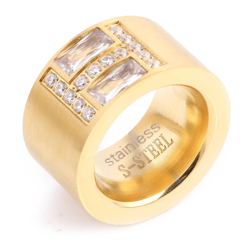Anel Orbit Banhado a Ouro 18k Premium