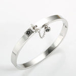 Bracelete Cadeado Banhado em Ouro 18K