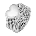 Anel Luxor Coração Feminino Ouro 18k Banhado