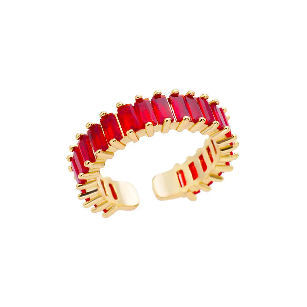 Anel Douré ZircãoBanhado a Ouro 18k
