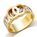 Anel Douré Romano Banhado a Ouro 18k