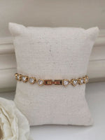 Bracelete Luna Corações Banhado a Ouro 18K