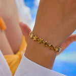 Bracelete Estrelas Delicadas Banhado em Ouro 18K