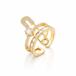 Anel Imperiale Ouro 18k Banhado Luxo