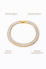 Bracelete Estrelas Geométricas Ouro 18K Feminino