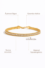 Bracelete Infinite Stars Ouro 18K