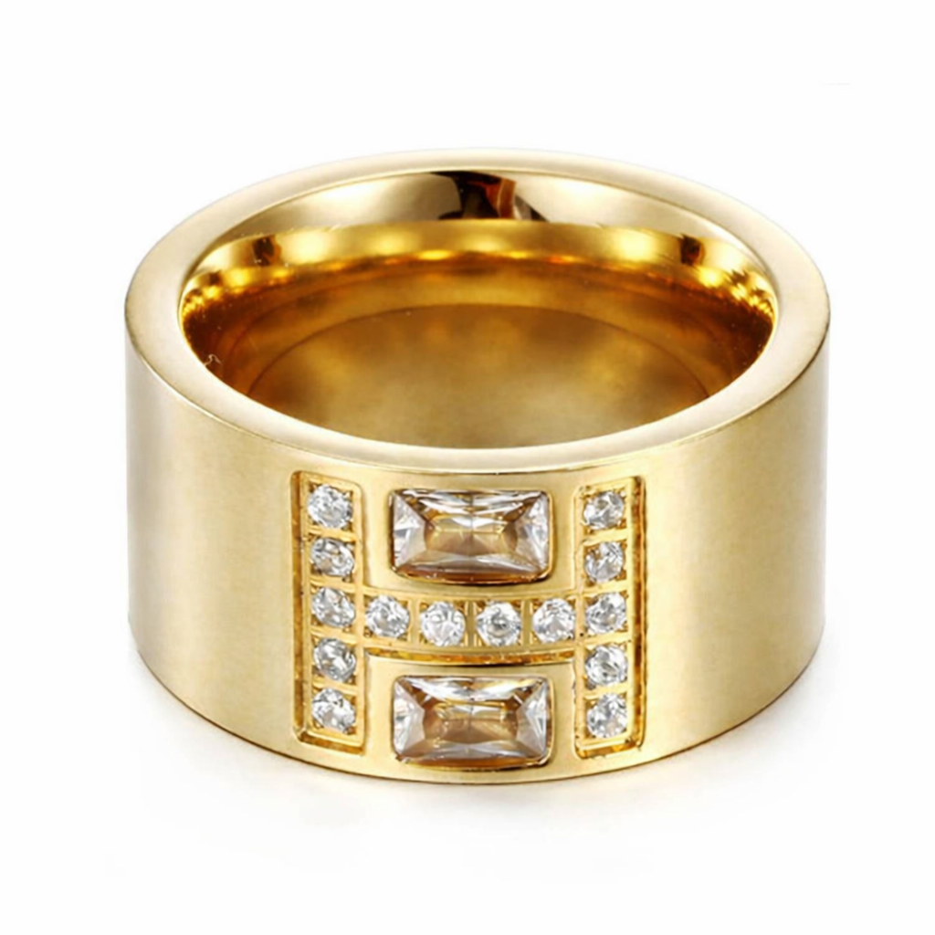 Anel Orbit Banhado a Ouro 18k Premium