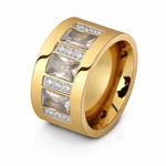 Anel Orbit Banhado a Ouro 18k Premium