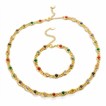 Conjunto Astral Banhado em Ouro 18k