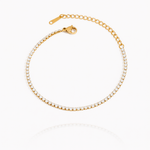 Bracelete Celeste Feminino Banhado em Ouro 18K