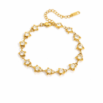 Bracelete Estelar cravejado Banhado a Ouro 18K