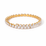 Bracelete Cosmos Cravejado Banhado a Ouro 18K