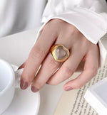 Anel Vitta Ouro 18k Banhado Luxo