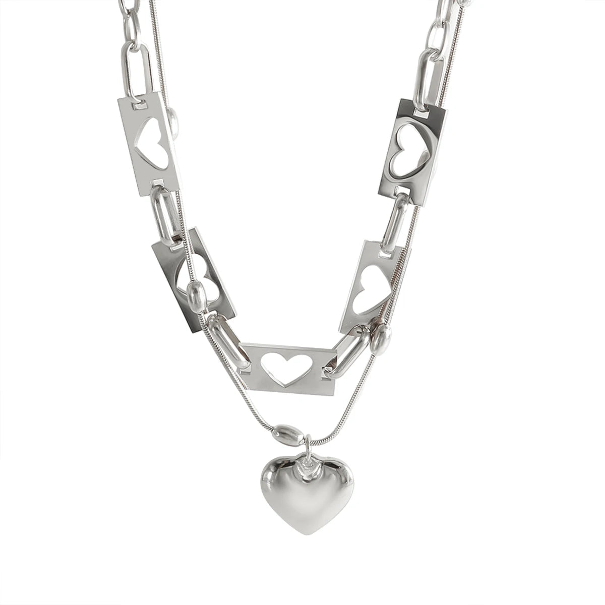 Colar Astral Coração Feminino Ouro 18K