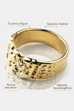 Anel Royale Banhado a Ouro 18k Feminino