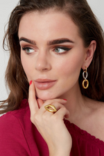 Anel Bubble Beijo Banhado a Ouro 18K