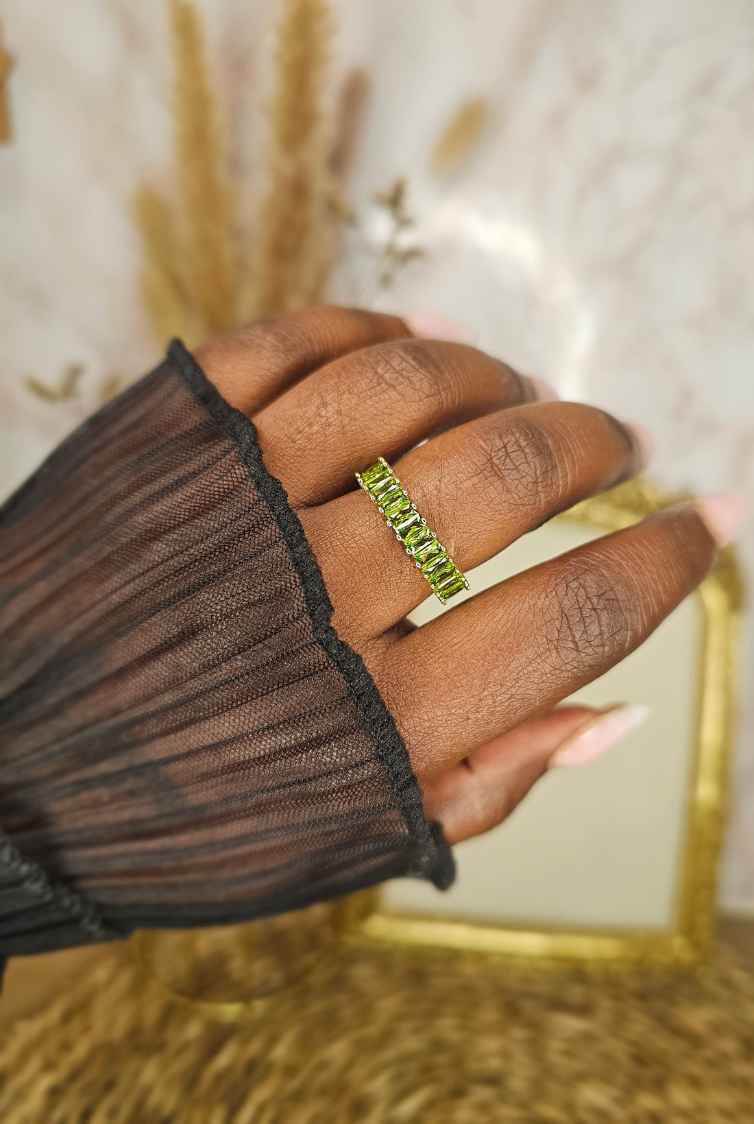 Anel Douré ZircãoBanhado a Ouro 18k